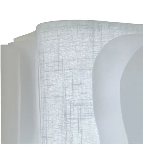 12"W Linne LED Fabric Wall Sconce