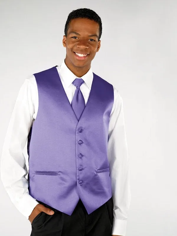 7650V-B - Stanley Deluxe Satin Vest - Boys