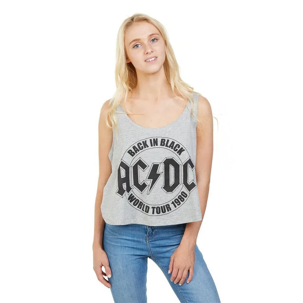 AC/DC Womens/Ladies Tour Emblem Vest Top