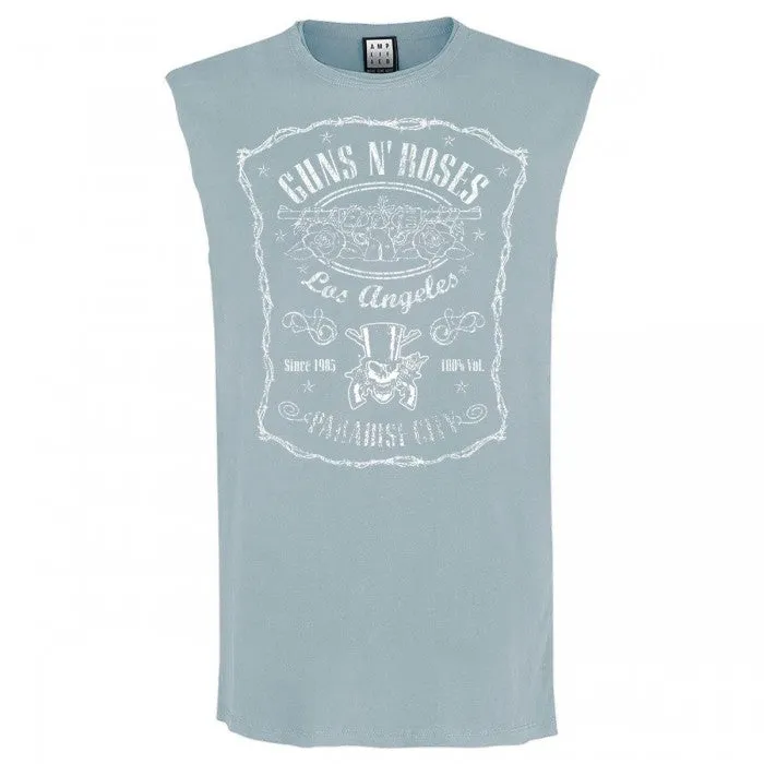 Amplified Mens Paradise City Guns N Roses Tank Top