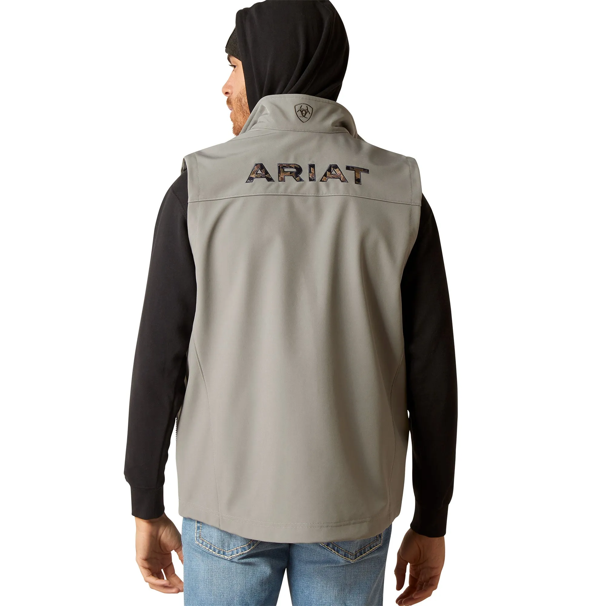 Ariat Men's Logo 2.0 Jetty Grey Softshell Vest 10046612