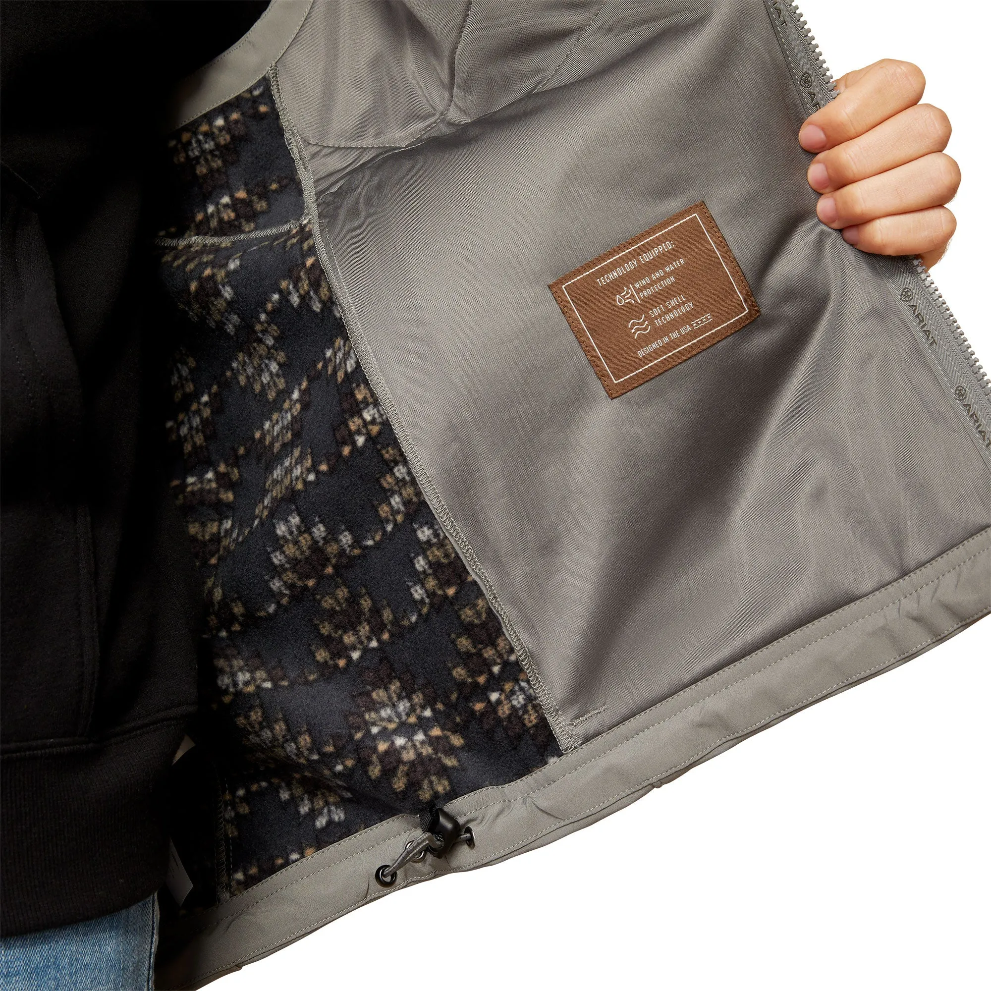 Ariat Men's Logo 2.0 Jetty Grey Softshell Vest 10046612