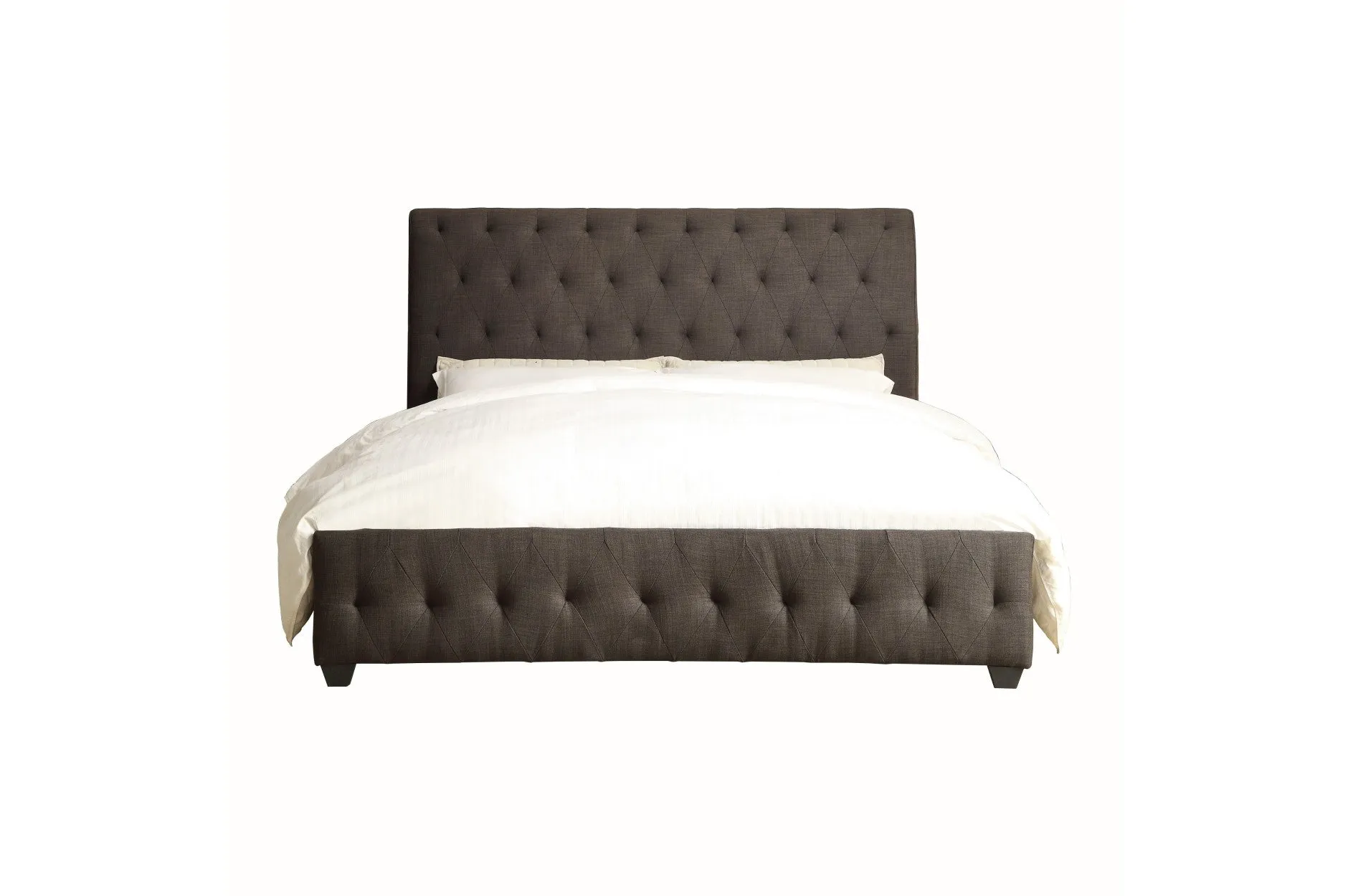 Baldwyn Collection Dark Gray Fabric Bed
