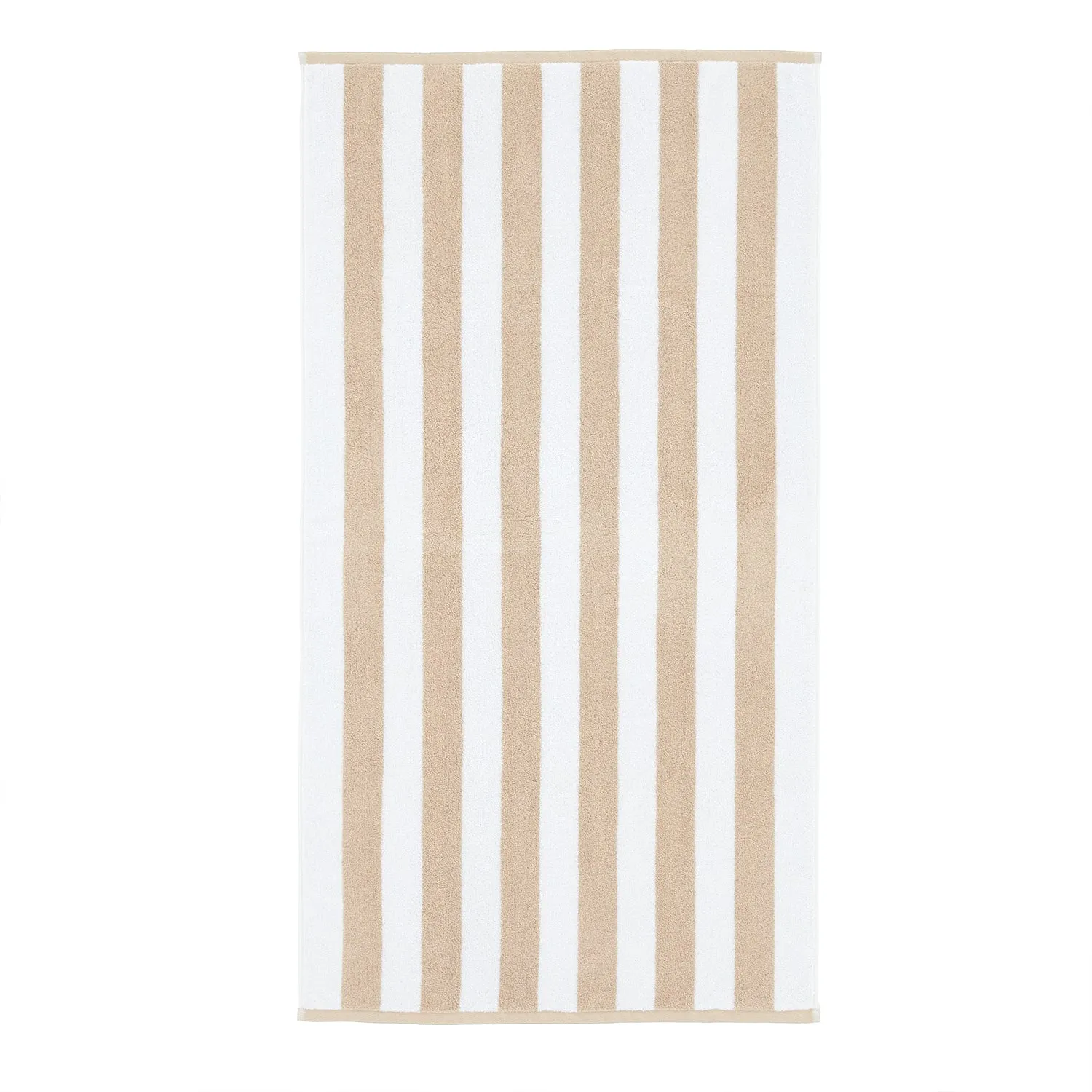 Bianca Reversible Stripe Natural Jacquard Towels