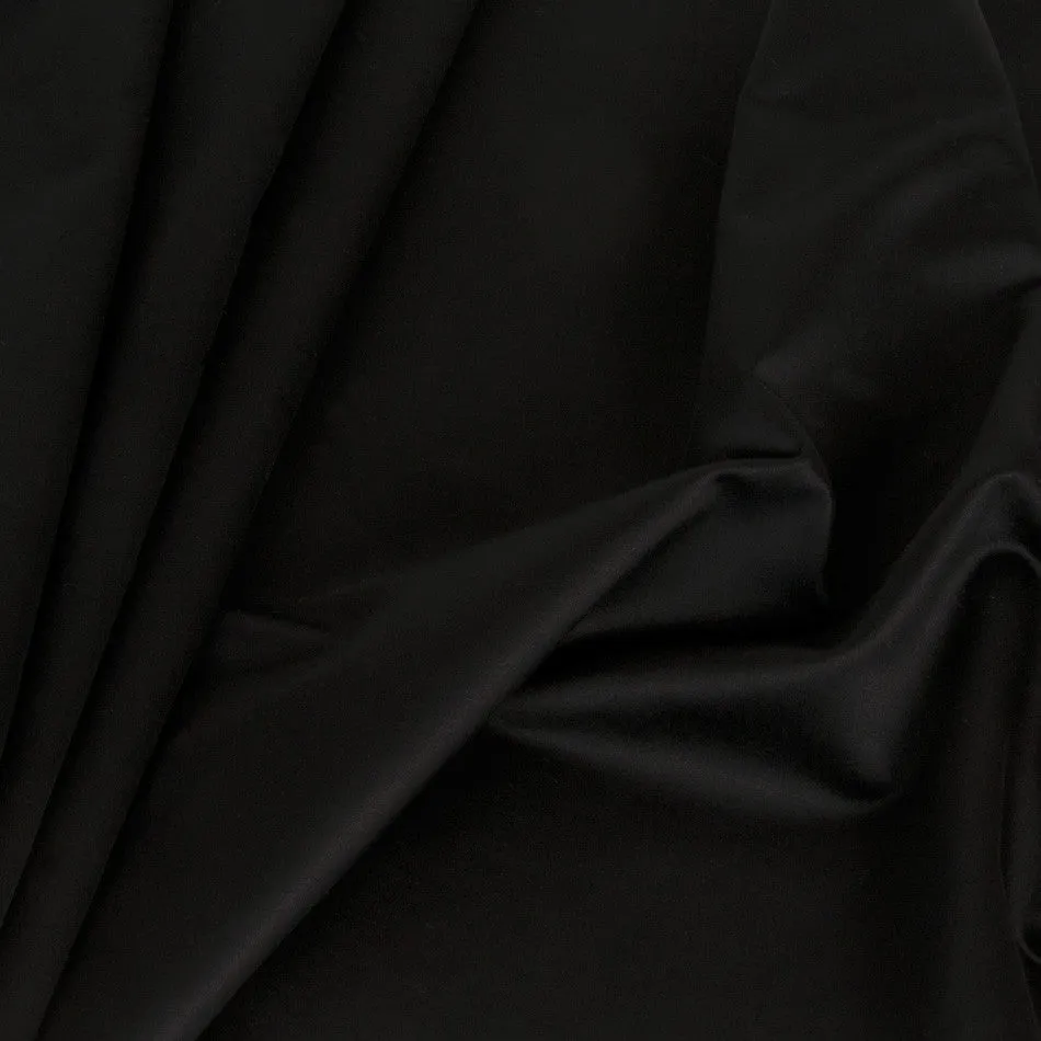 Black Plain Cotton Fabric 189