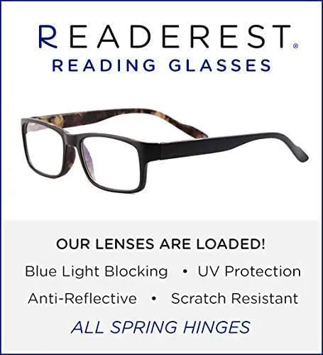 Blue-Light-Blocking-Reading-Glasses-Camo-2-50-Magnification-Computer-Glasses
