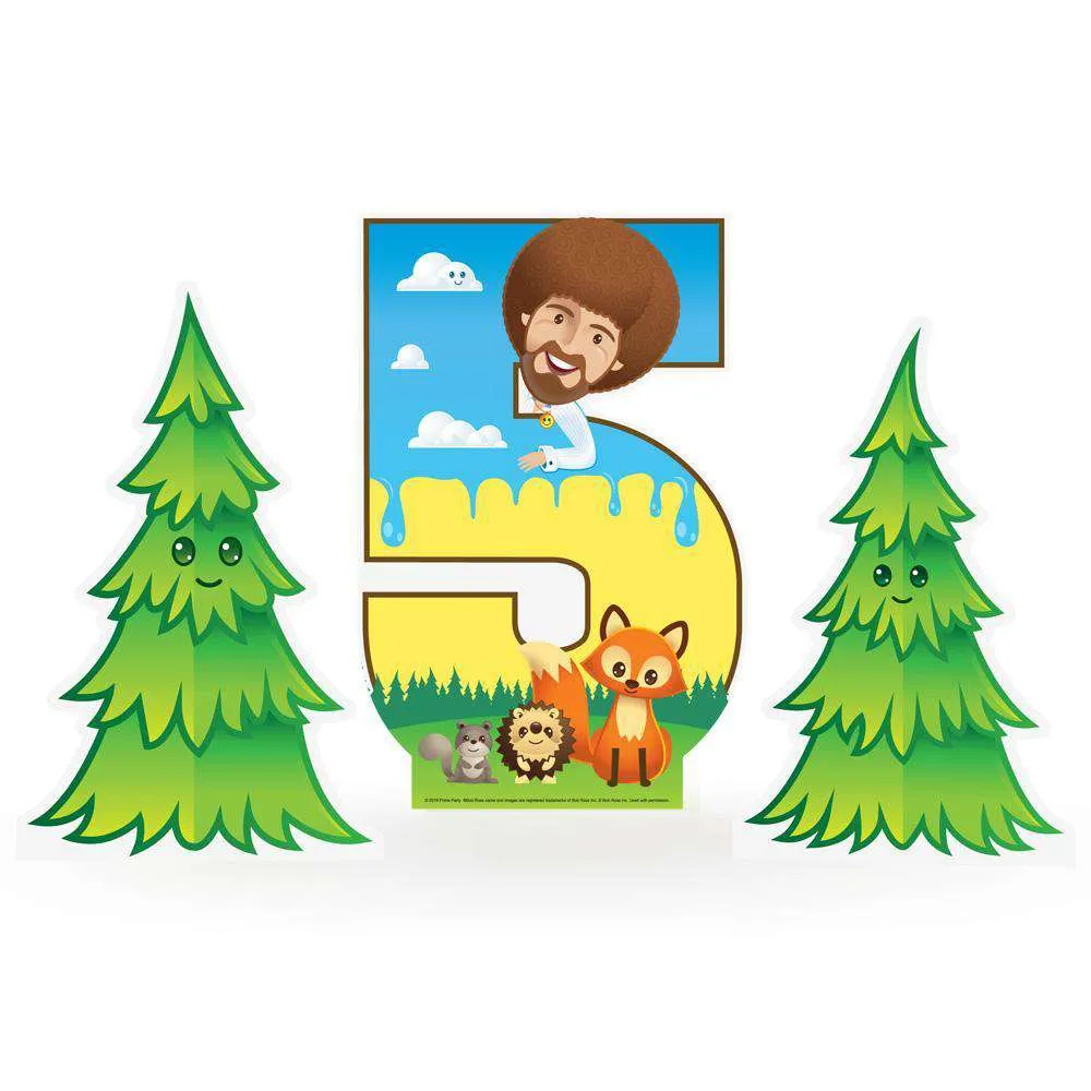 Bob Ross and Friends Mini Tabletop 1-5 Cardboard Cutout (3-Piece Set)