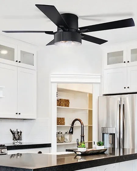 Canarm CF52REX5BK Rexton 52 Inch Ceiling Fan in Matte Black