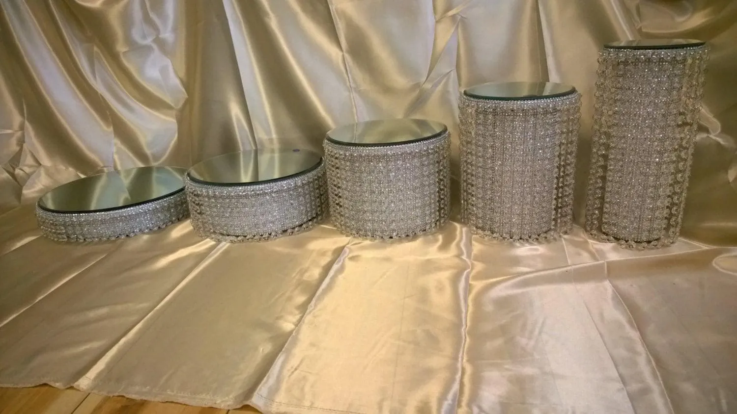 Crystal cake stands crystal covered solid base tiered design wedding cake stands by Crystal wedding uk