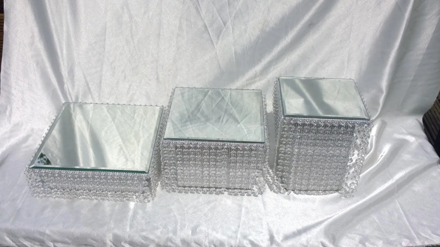 Crystal cake stands crystal covered solid base tiered design wedding cake stands by Crystal wedding uk