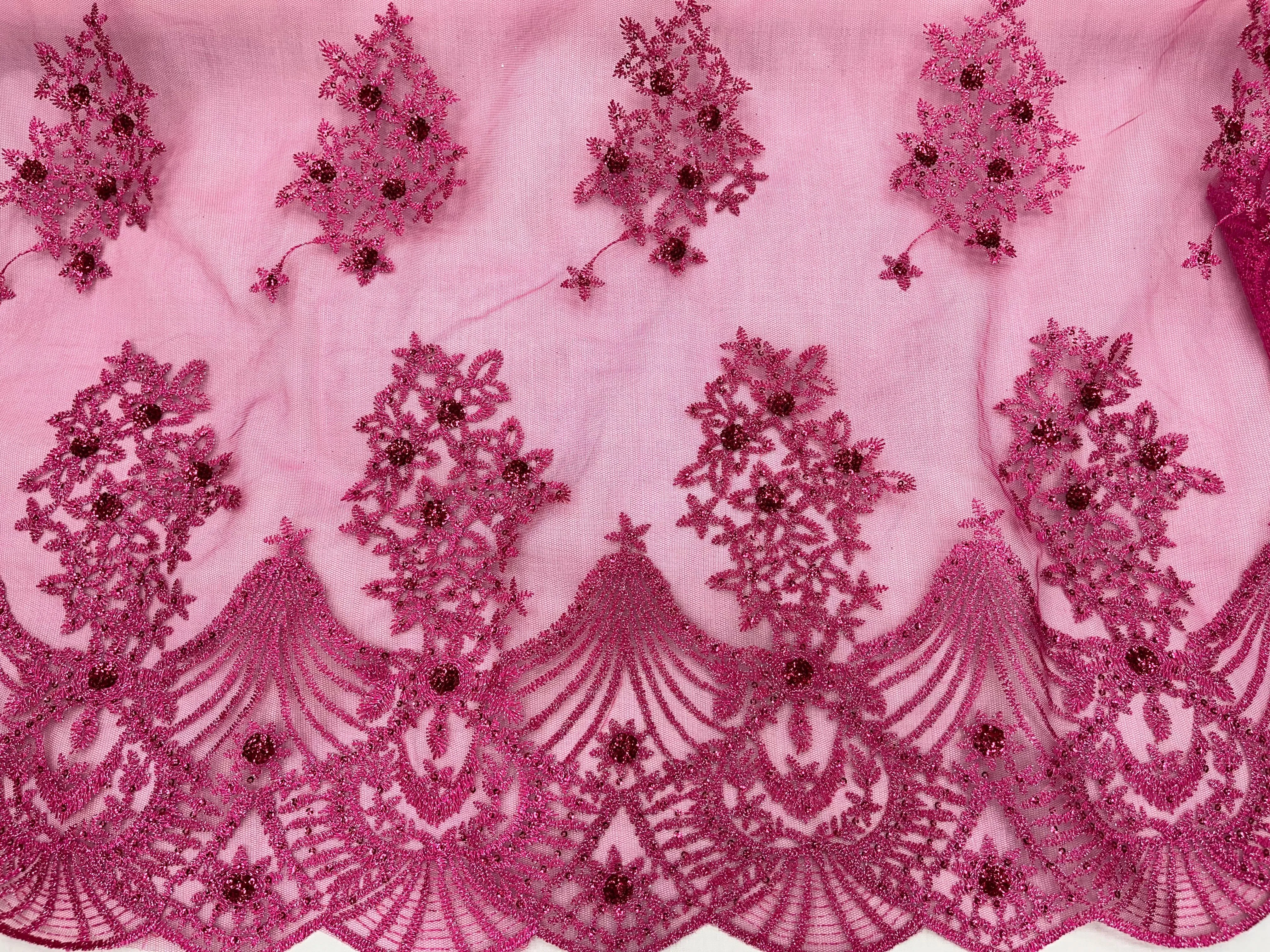 Design 9 - Clearance Embroidered Tulle