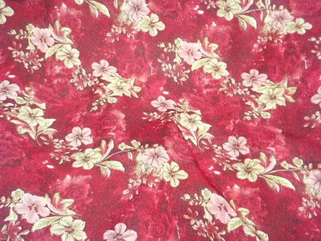 Diagonal Flower - Santana Printed Crepe