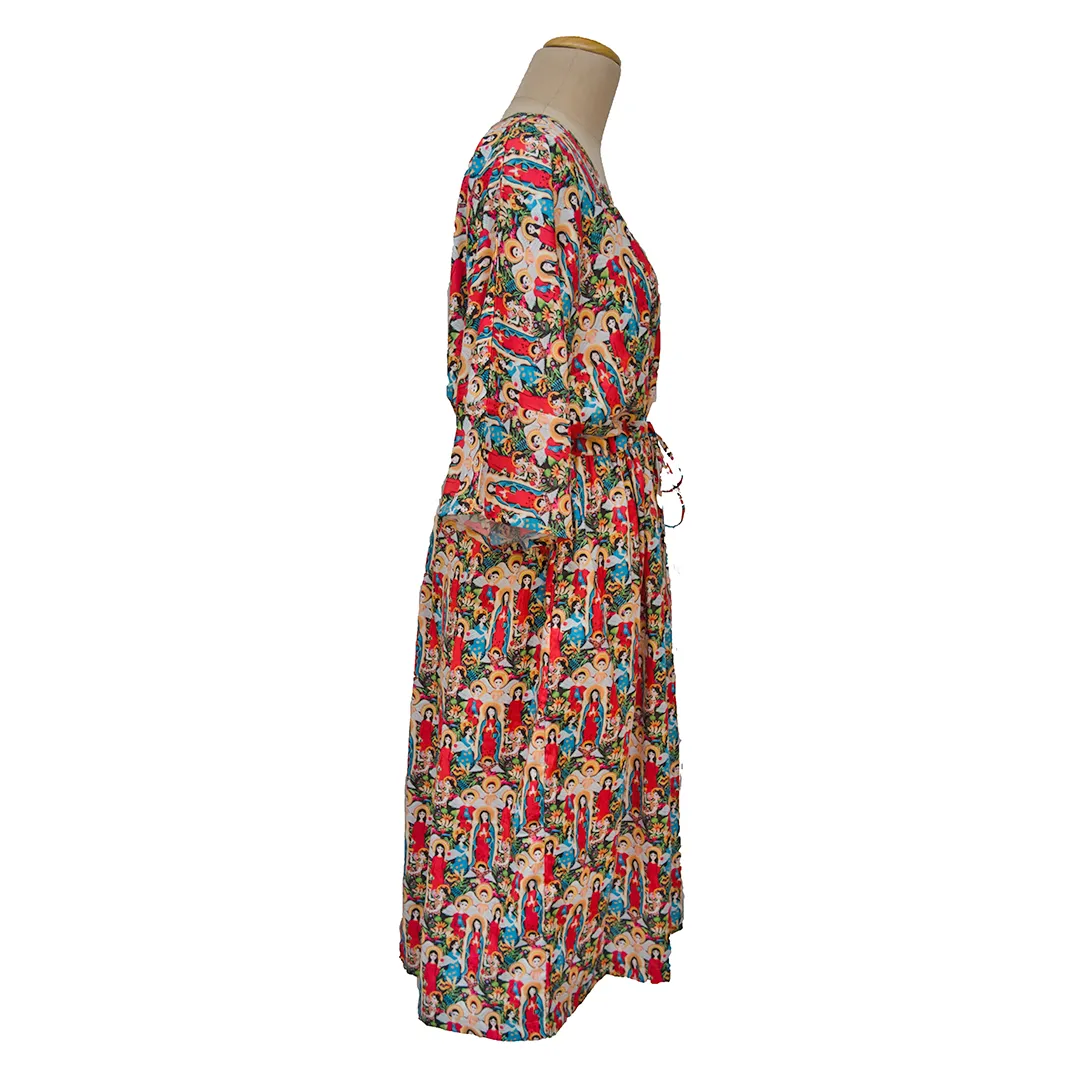 Digital Artwork Crepe Maxi Dress UK Size 18-32 M76