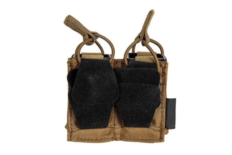 Double Pistol Pouch For Skeleton Vests - Coyote Brown