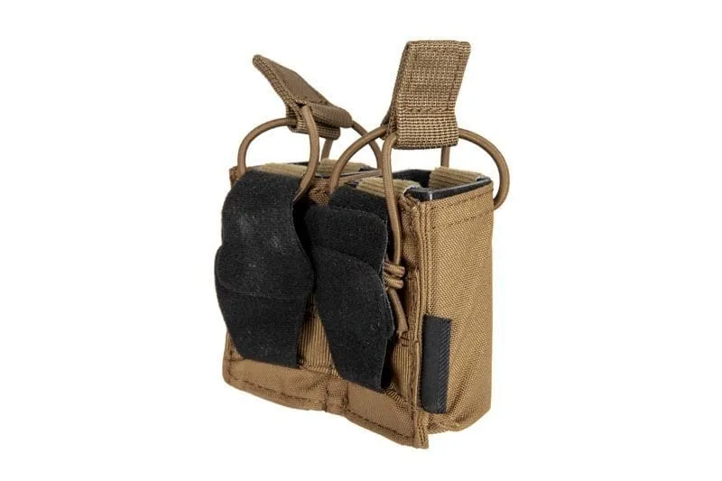 Double Pistol Pouch For Skeleton Vests - Coyote Brown