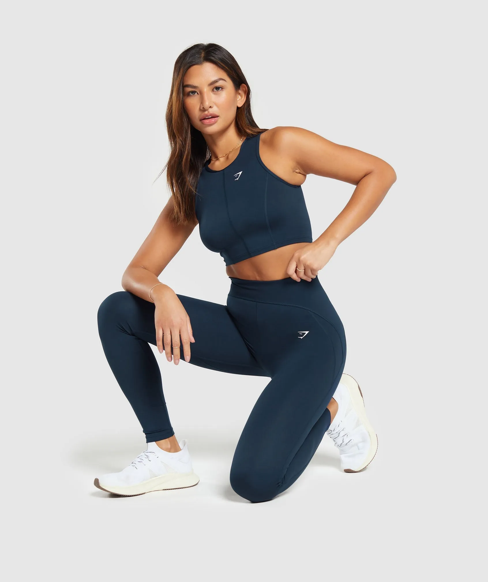 Gymshark Everyday Contour Racer Tank - Navy