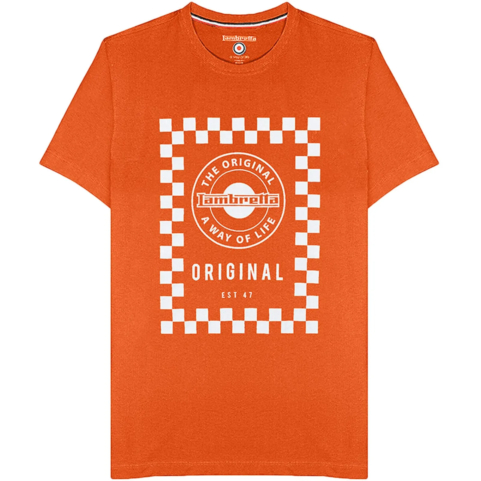 Lambretta Mens Checker Board T-Shirt
