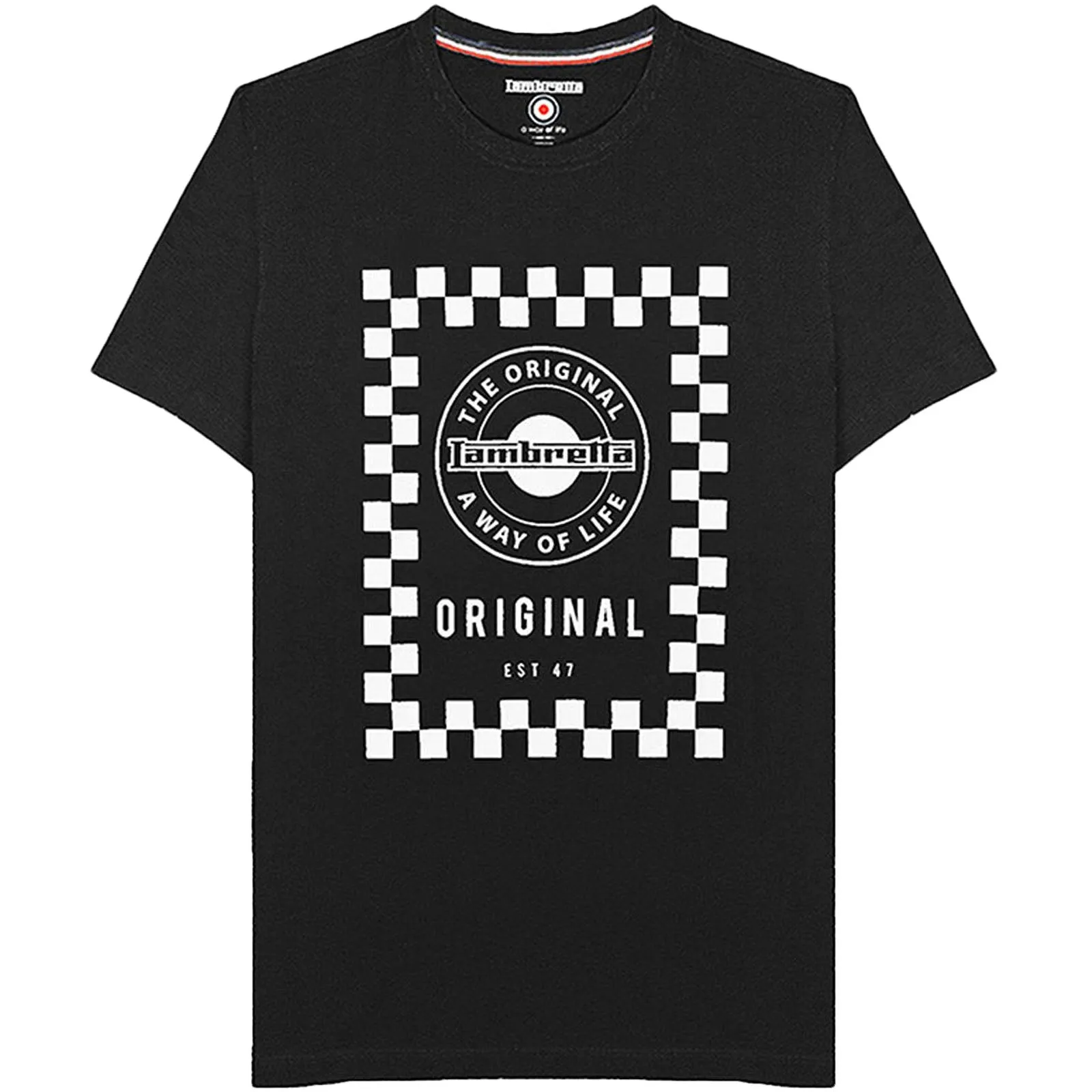 Lambretta Mens Checker Board T-Shirt
