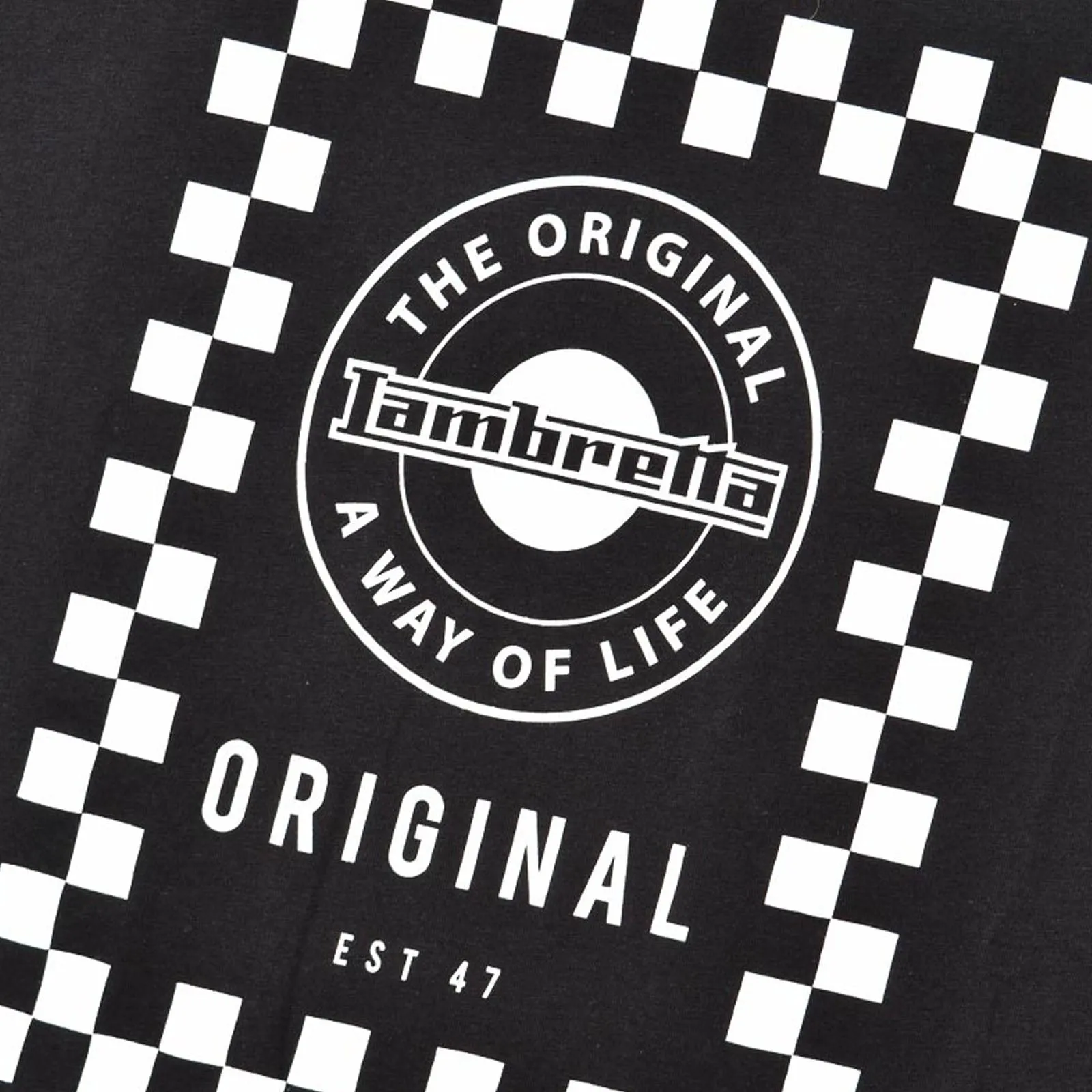 Lambretta Mens Checker Board T-Shirt