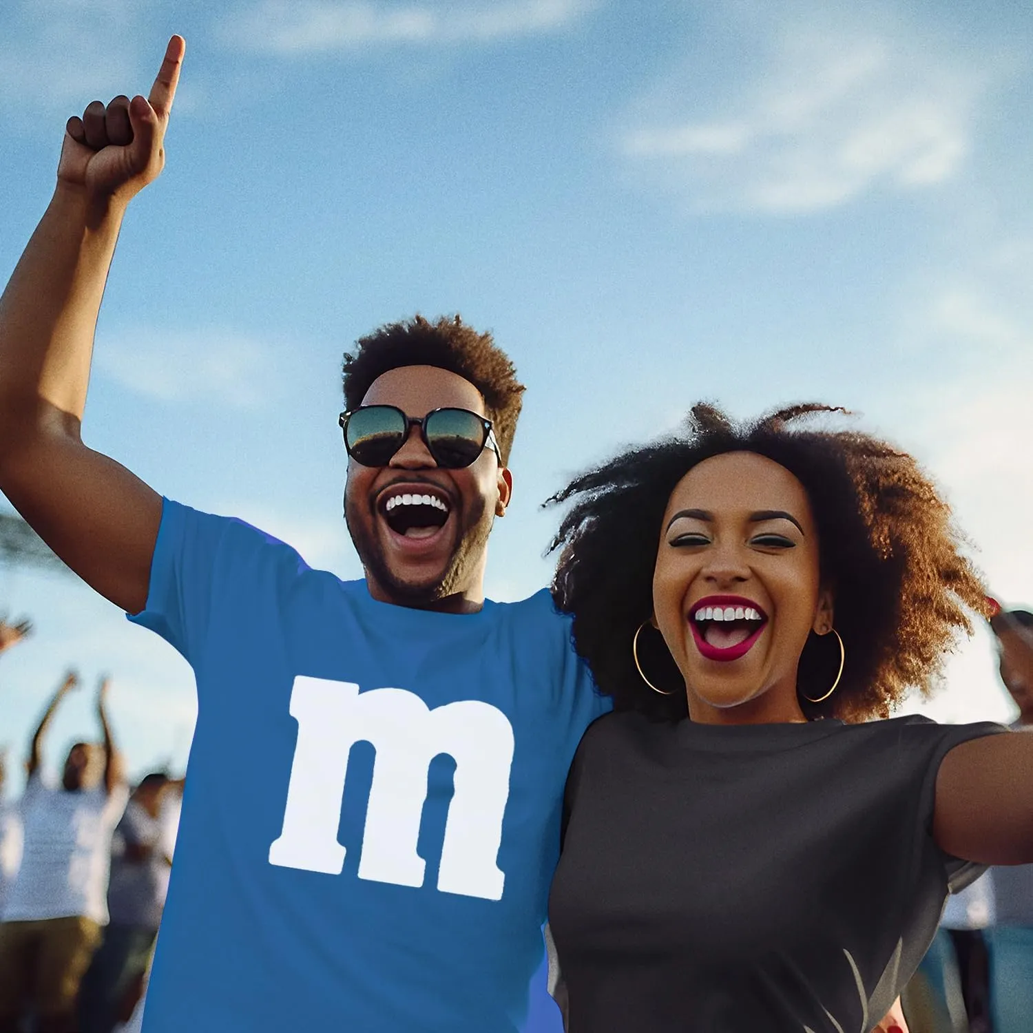 Letter M Halloween Costumes T-Shirt | Funny Cool Graphic Tee Idea | for Men