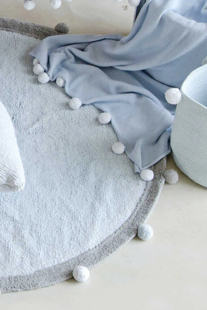 Lorena Canals Washable Rug Bubbly Soft Blue - Grey