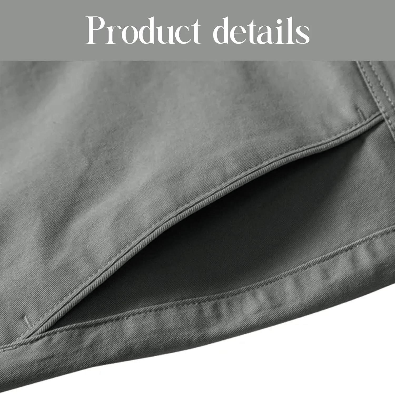 Oymyakon Men's Slim Fit Chino Pants Casual Stretch Dress Pants Cotton Tapered Trousers