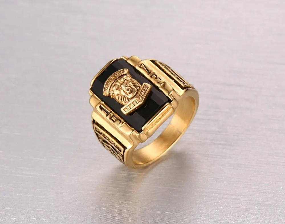 Polished Gold Walton Tigers Ring