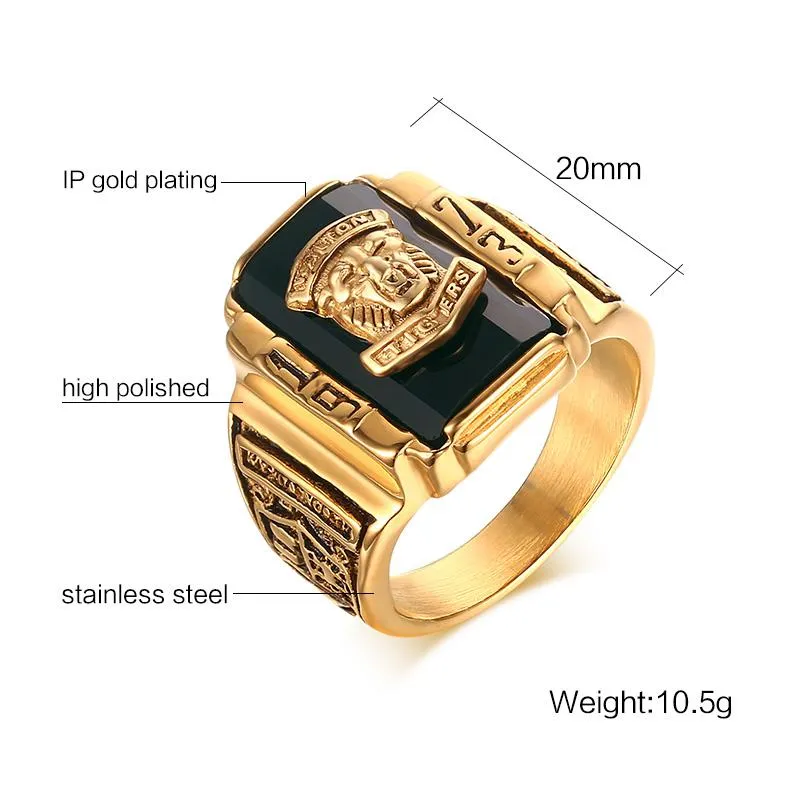 Polished Gold Walton Tigers Ring