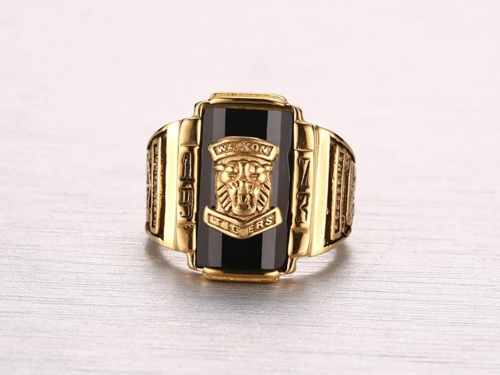 Polished Gold Walton Tigers Ring