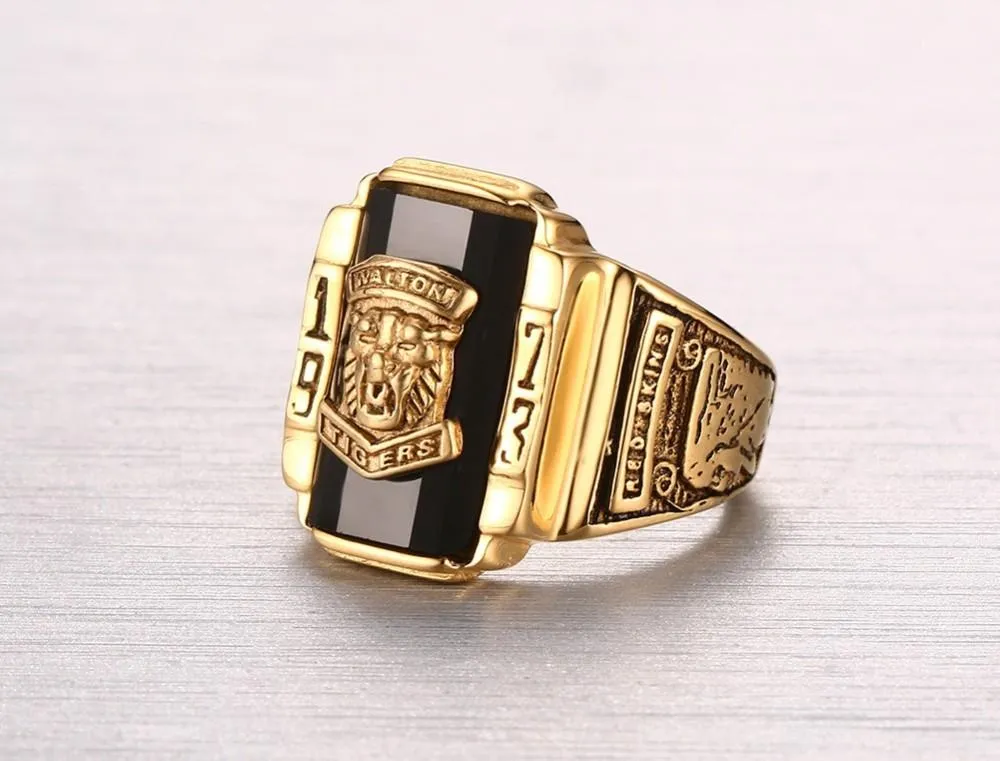 Polished Gold Walton Tigers Ring