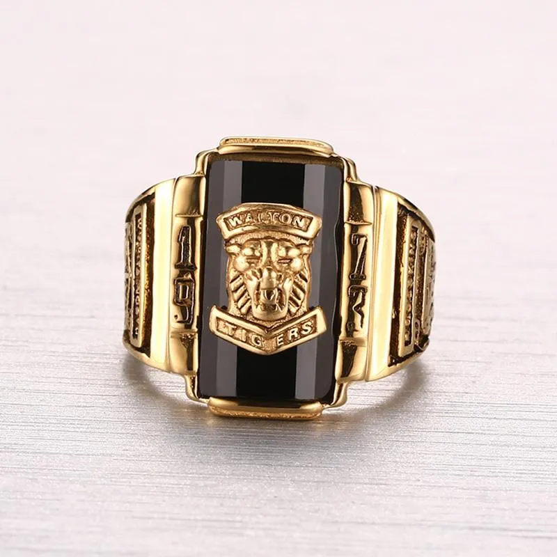 Polished Gold Walton Tigers Ring