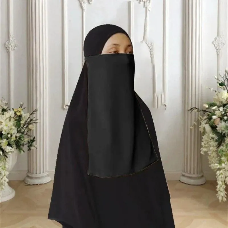 Single Layer Niqab - 16 Colours