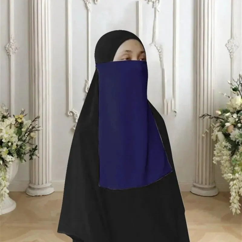Single Layer Niqab - 16 Colours