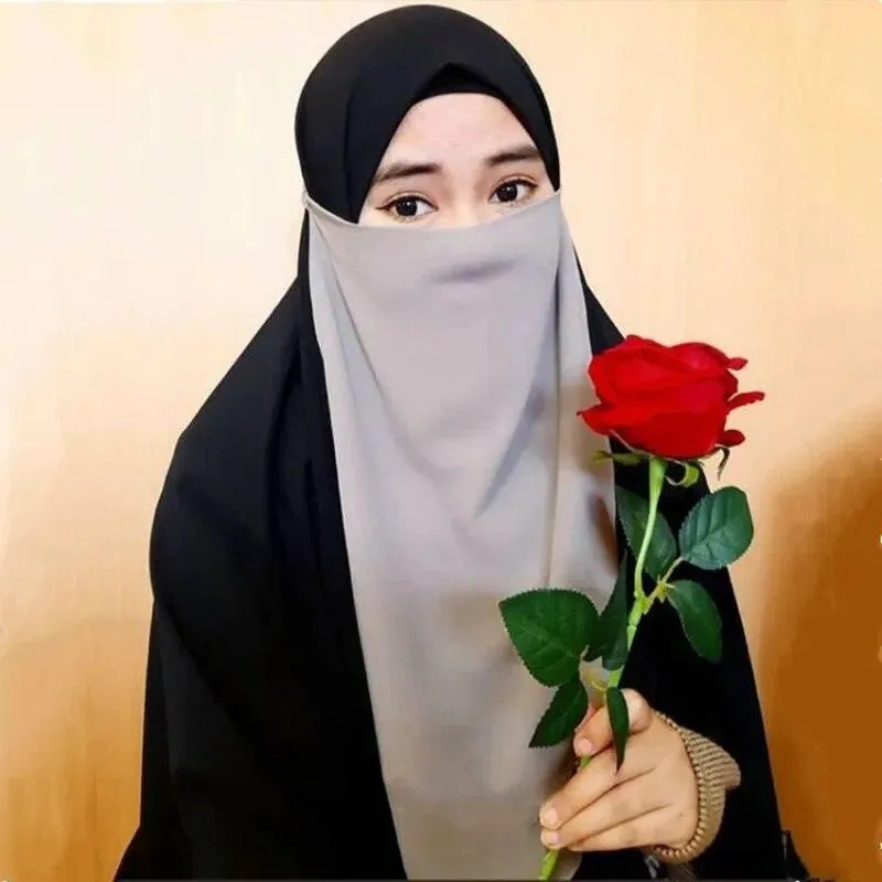 Single Layer Niqab - 16 Colours