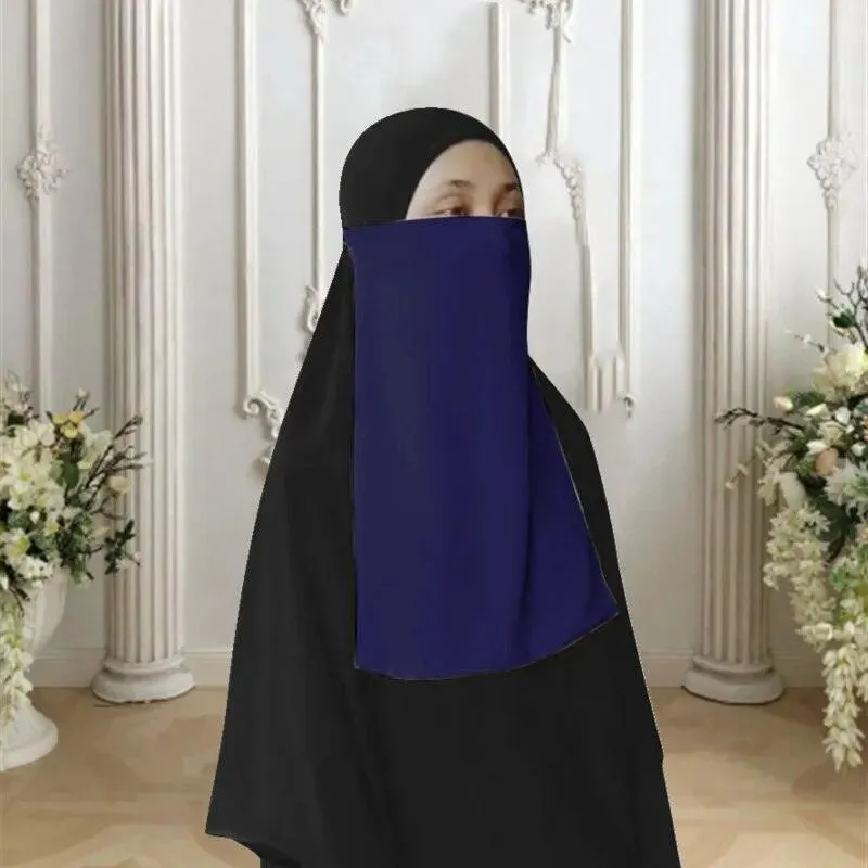 Single Layer Niqab - 16 Colours