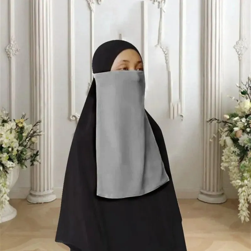 Single Layer Niqab - 16 Colours