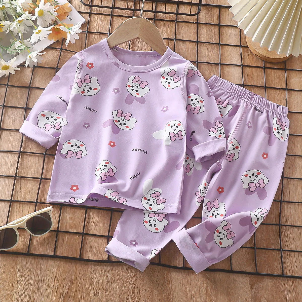 Soft & Breathable Spring Cotton Baby Underwear - Unisex Cartoon Home Wear
