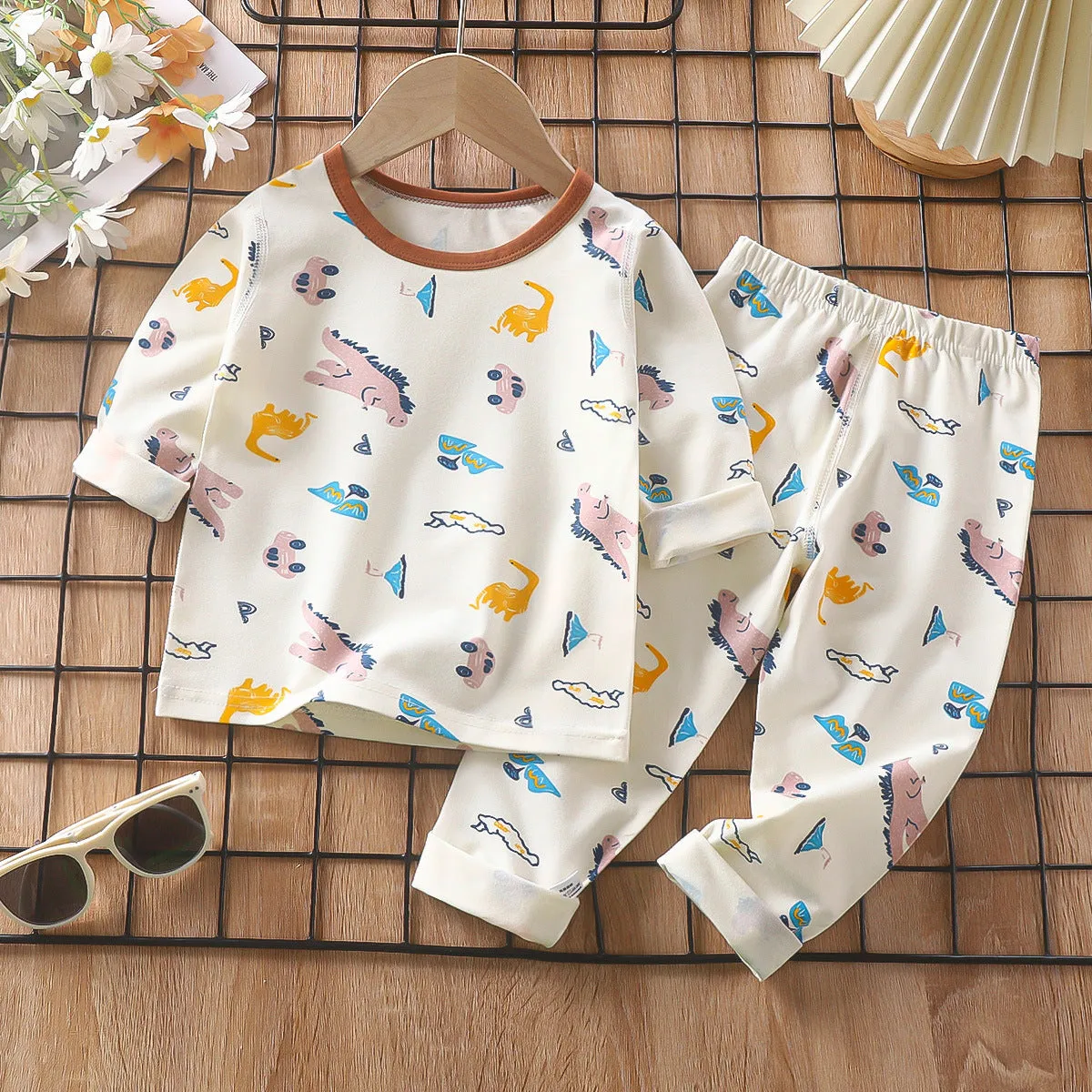 Soft & Breathable Spring Cotton Baby Underwear - Unisex Cartoon Home Wear