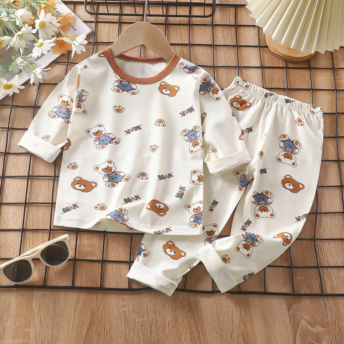 Soft & Breathable Spring Cotton Baby Underwear - Unisex Cartoon Home Wear