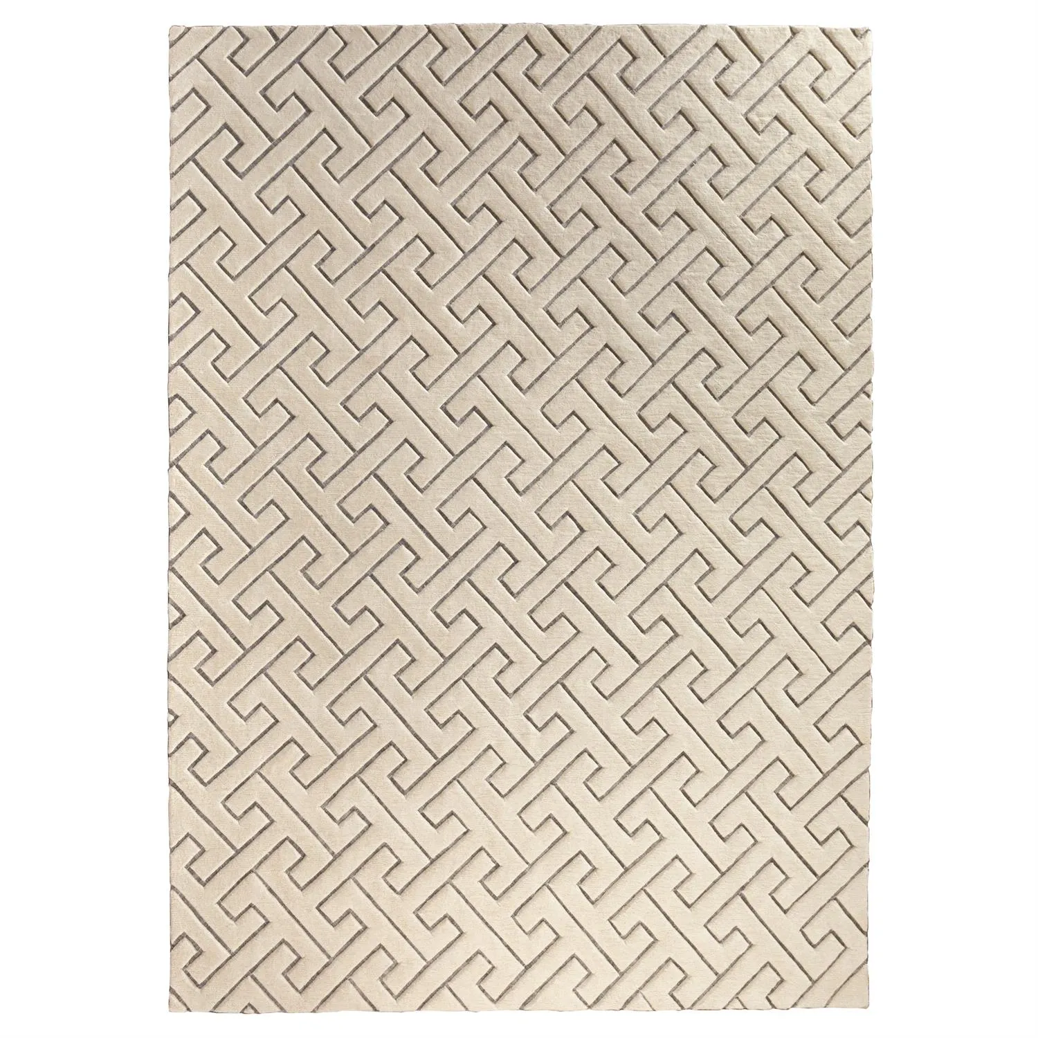 Tessellating Rug - Ivory/Grey - 4 Sizes