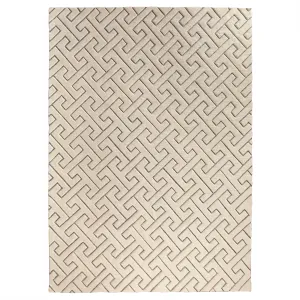 Tessellating Rug - Ivory/Grey - 4 Sizes