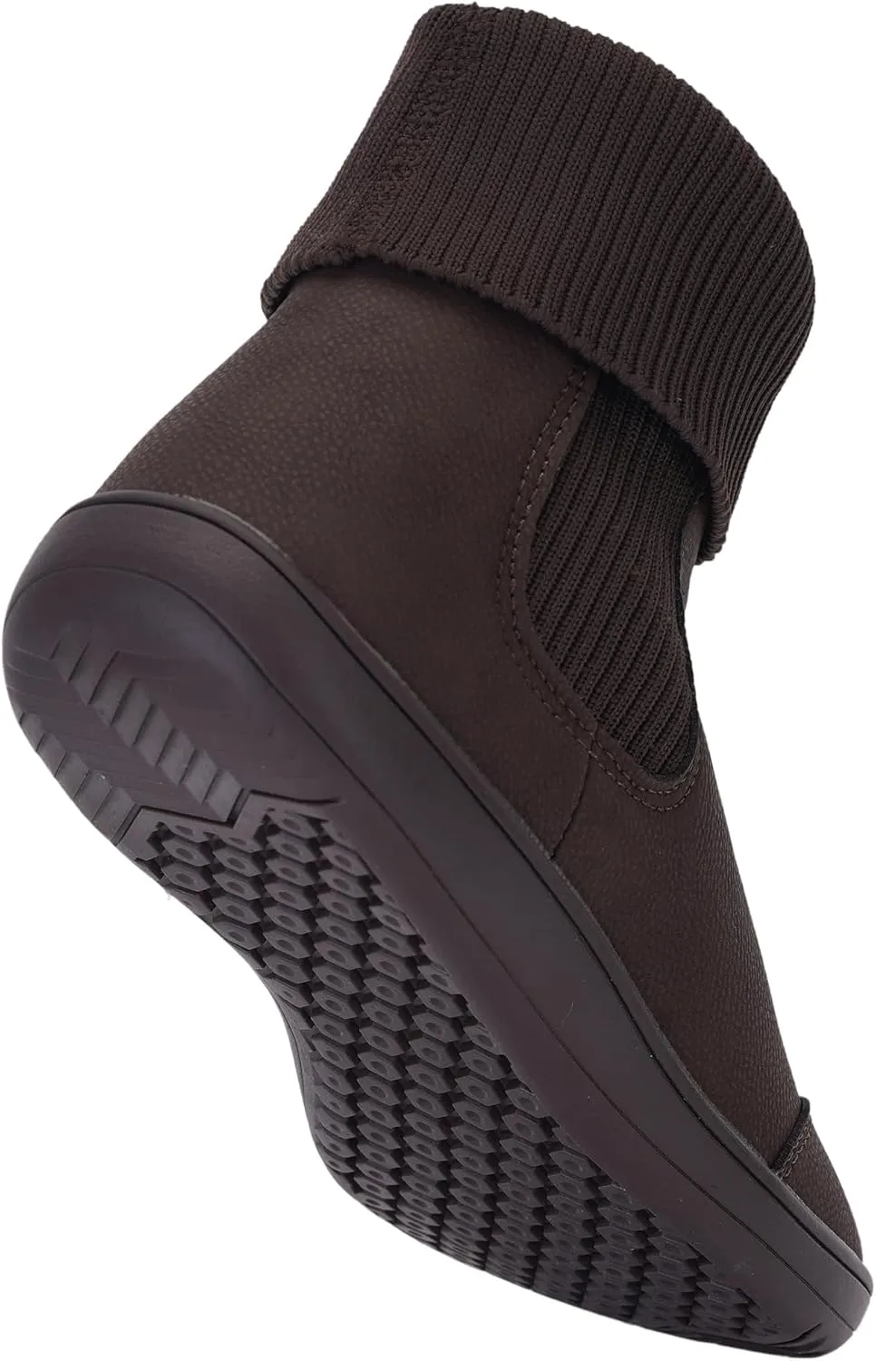 WHITIN Women's Wide Barefoot Ankle Boots | Minimalist Chelsea Styles | Zero Drop | Stacked Sock-like Cuffs