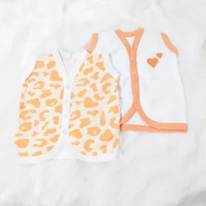 Wild & Free - Doodle Baby Vests (Set of 2)